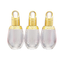 S19 10 ml en stock Listo para enviar transparente Body Gold Lid Lid Lid Botter Acrylic Dropper Bomba de bomba